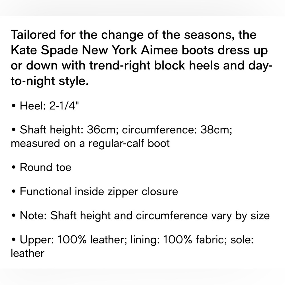 ♠️Kate spade Tall Shaft Boots. Ladies 8.5 - Picture 5 of 16